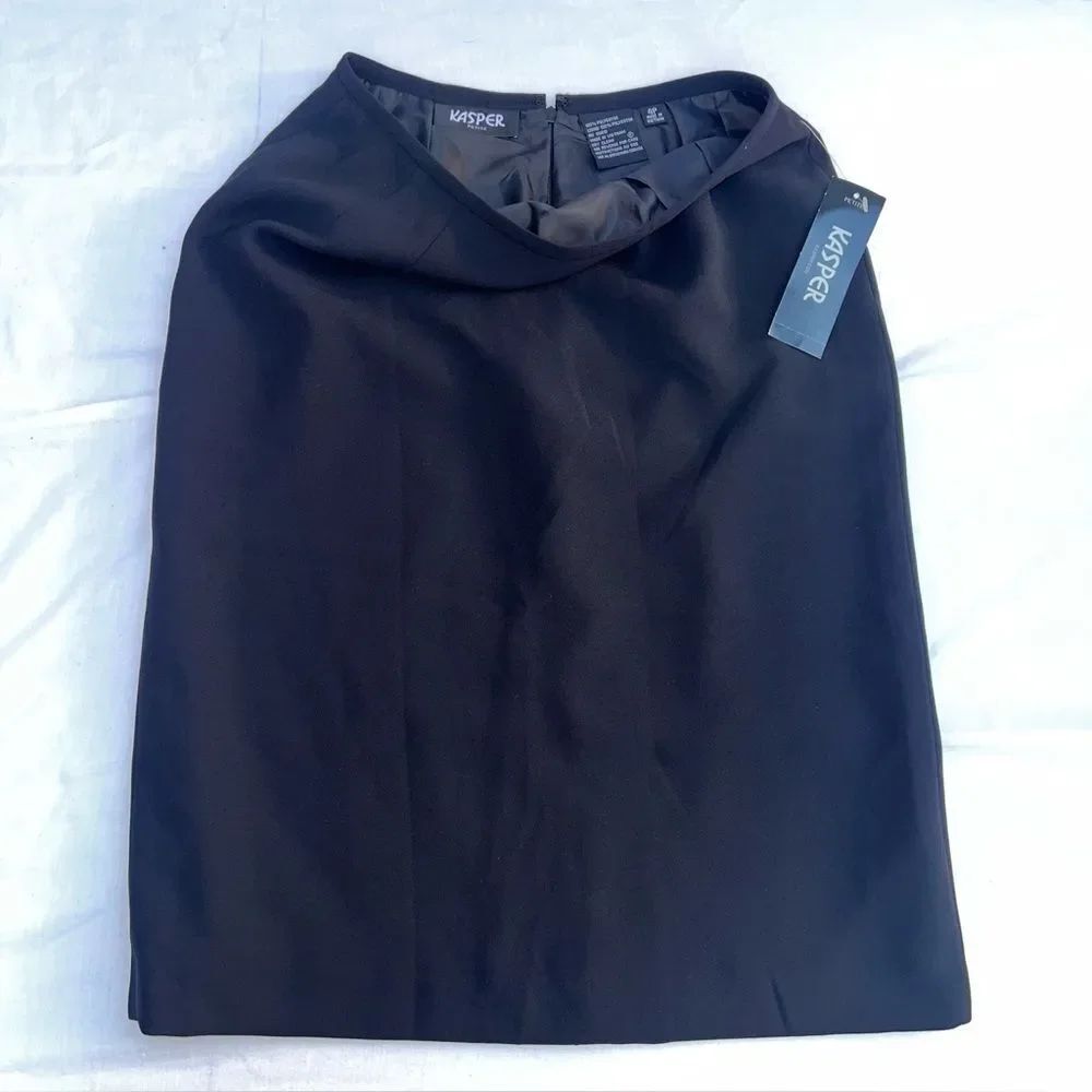 Kasper Black Pencil Skirt 4P